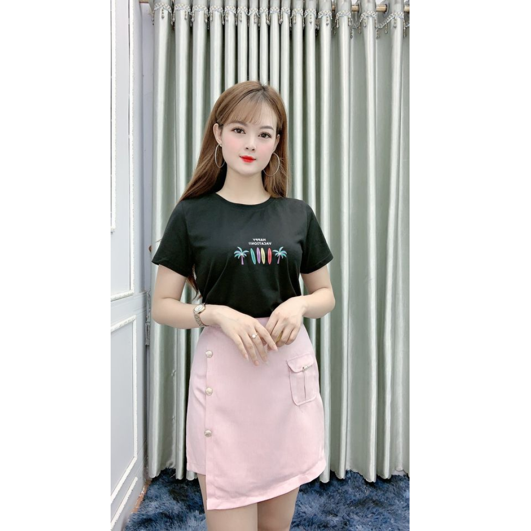 Áo Thun Nữ Thêu Họa Tiết YANDO AT02