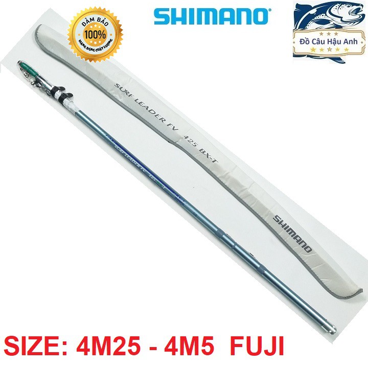 Cần câu lục Shimano Surf Leader FV BXT 4m2 - 4m5 khoen Pát Fuji (cam kết đổi trả trong 2 tuần đầu)