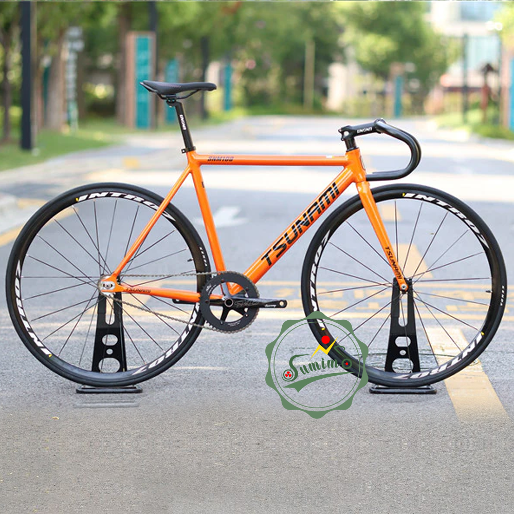 Sườn xe đạp fixed gear TSUNAMI SNM100 kèm phuộc