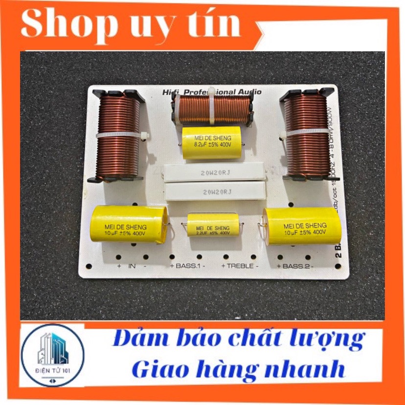 Mạch phân tần loa full đôi 2 bass 1 treble công suất lớn giá rẻ