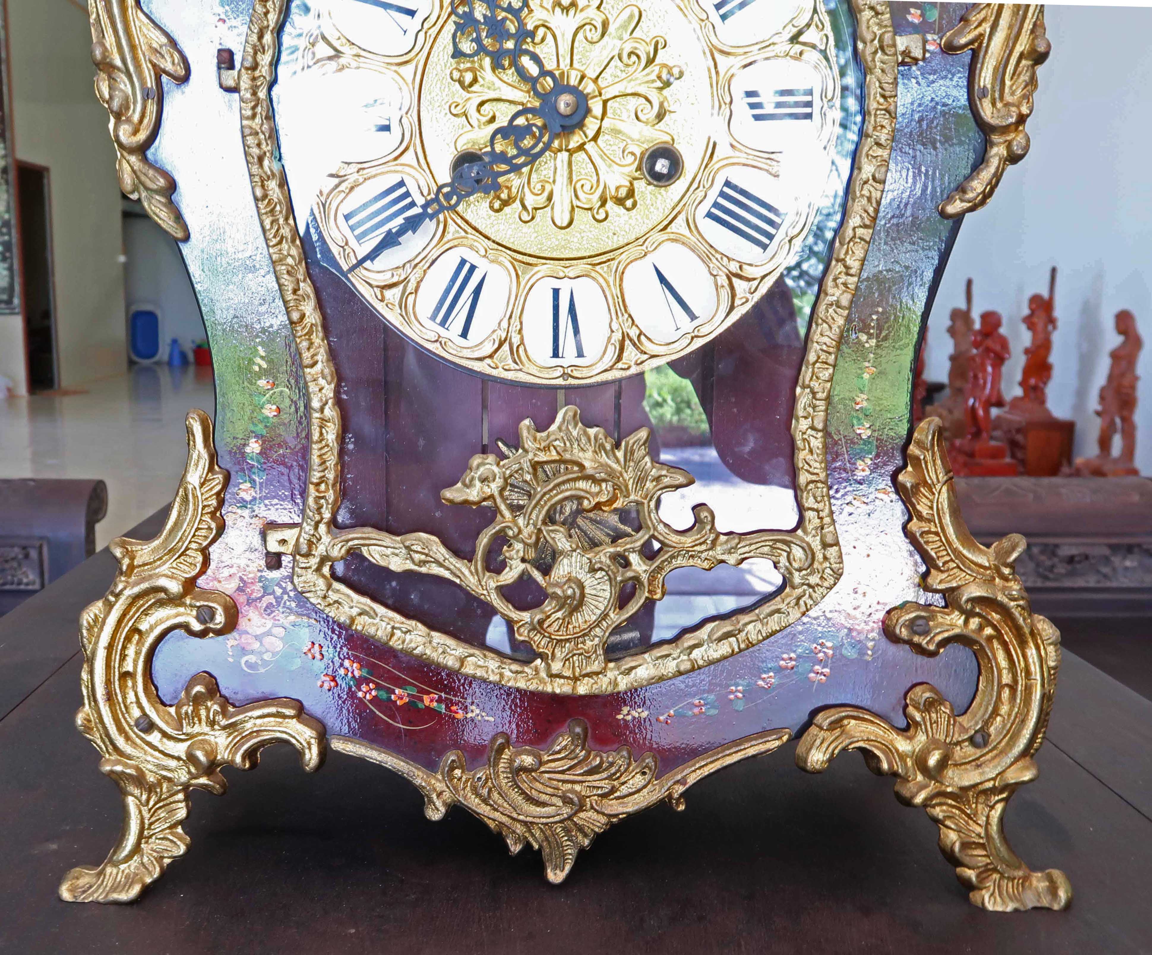 Đồng hồ để bàn quả lê Boulle-Louis