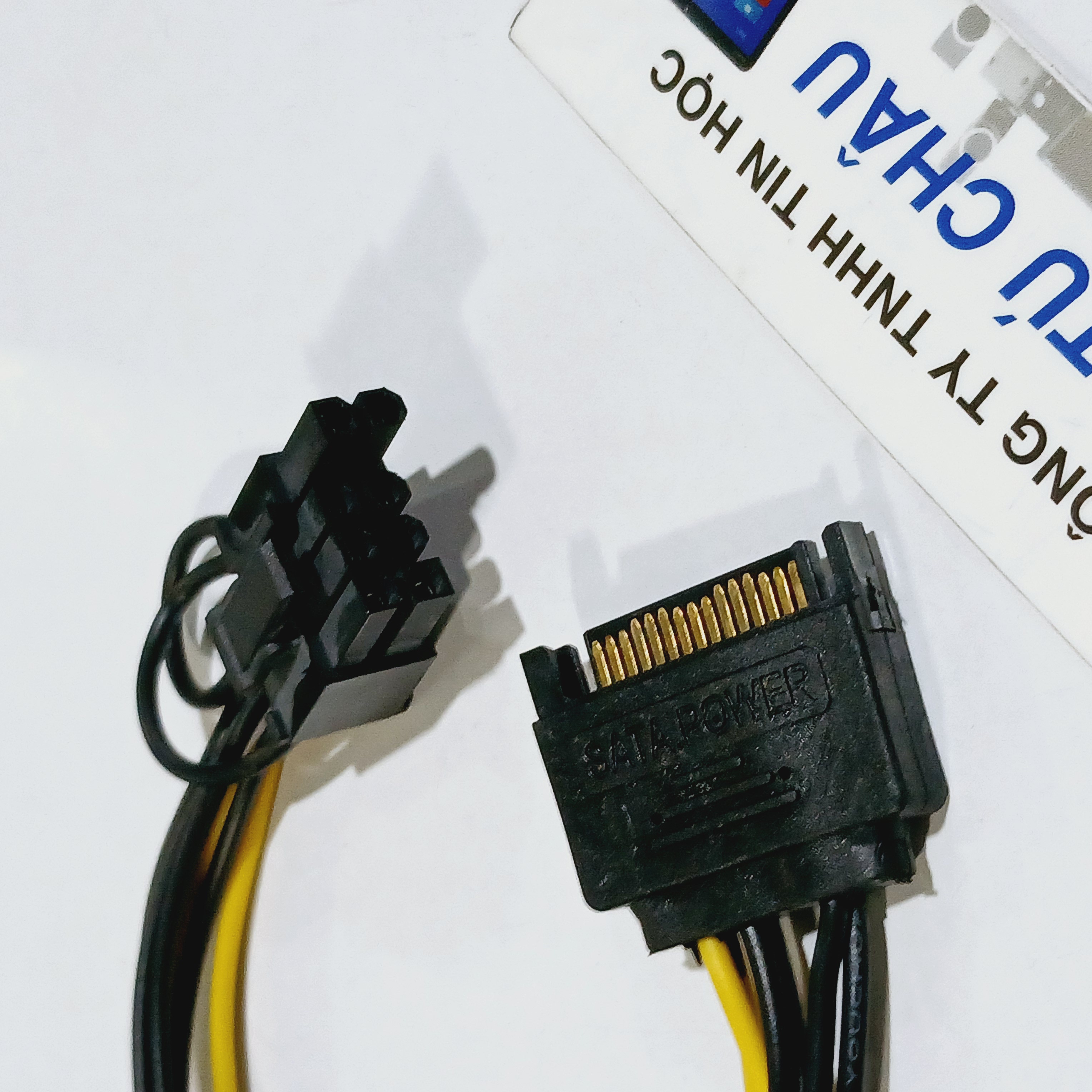 Cáp Sata ra 6 Pin / Cáp Sata ra 8 Pin (2 Pin rời tách 8 Pin thành 6 Pin) - Cáp dài 15Cm