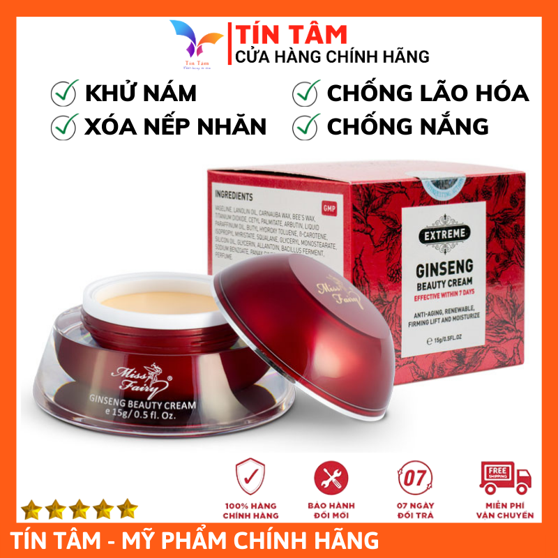 Kem Dưỡng MISSFAIRY Nhân Sâm Nhật Bản - Khử Nám, Chống Lão Hóa, Tái Tạo Da 7in1 (Ginseng)
