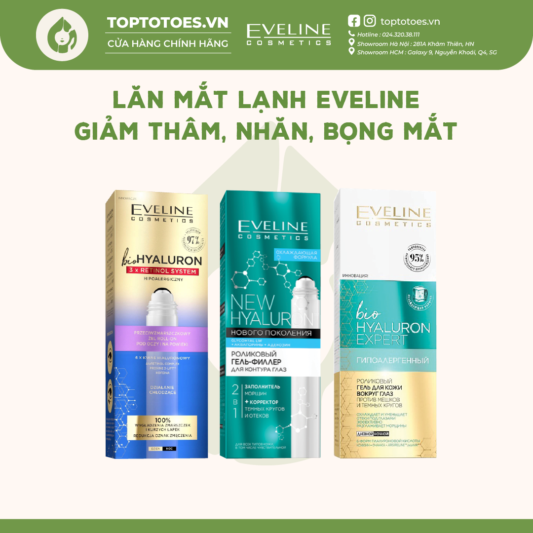 Eveline Cold Eye Roller Reduces Dark Circles and Wrinkles on the Skin of the Eyes