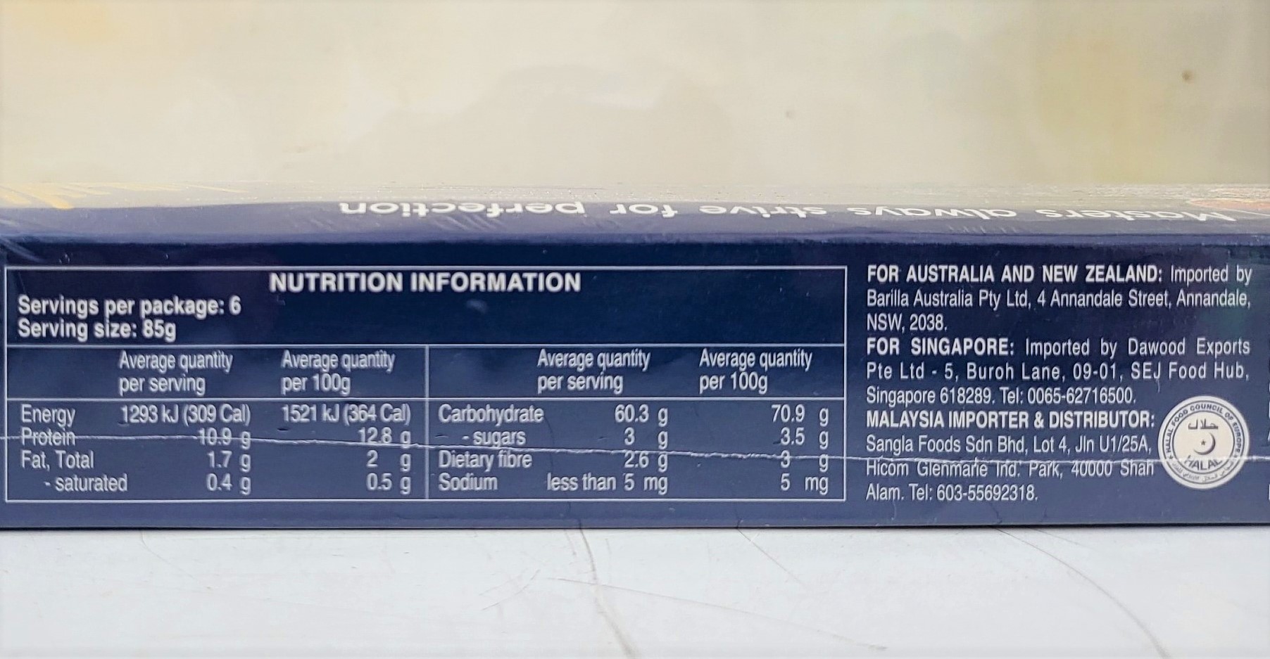 [Hộp 500g – SỐ 3 ] Mì Ý [Italia] BARILLA No 3 Spaghetti Pasta (halal) (anm)