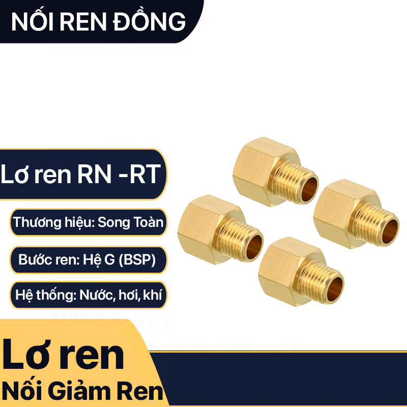 Brass Fittings, Internal Threaded to External Threaded Brass Connectors - Both Brass and Brass Plated