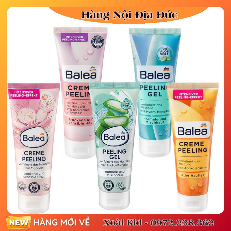 [Hàng nội địa Đức Đủ Bill]Tẩy da chết mặt Balea 75ml