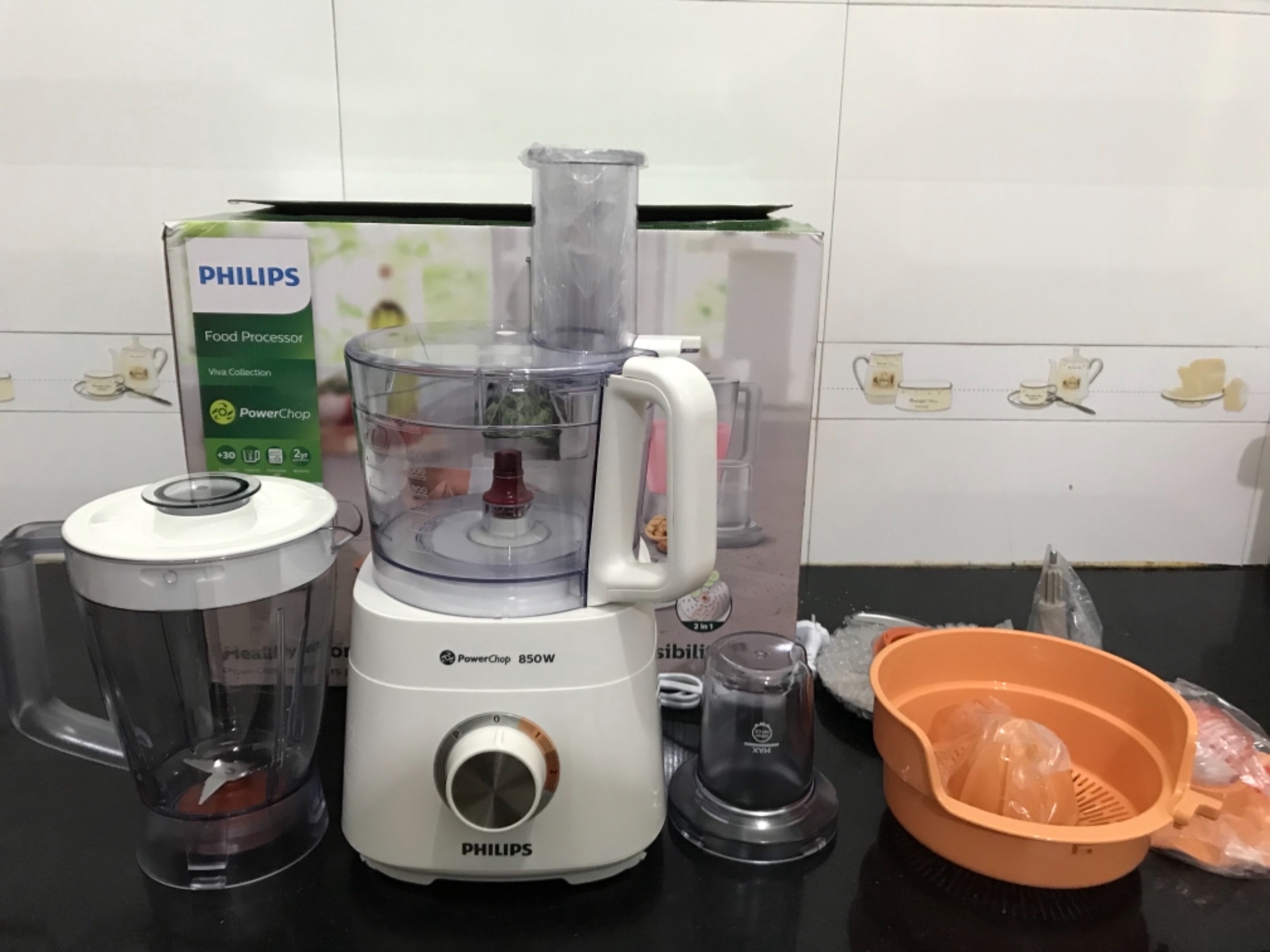 Máy Xay Đa Năng Philips HR7520 - 850W 3 Cối
