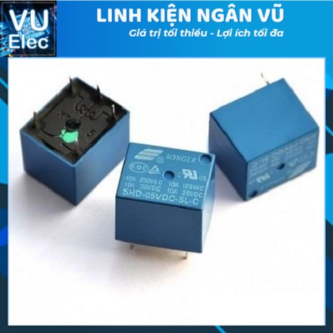 Relay 3v10a, 5v10a, 12v10a, 24v10a 5 chân srd-vdc-sl-c