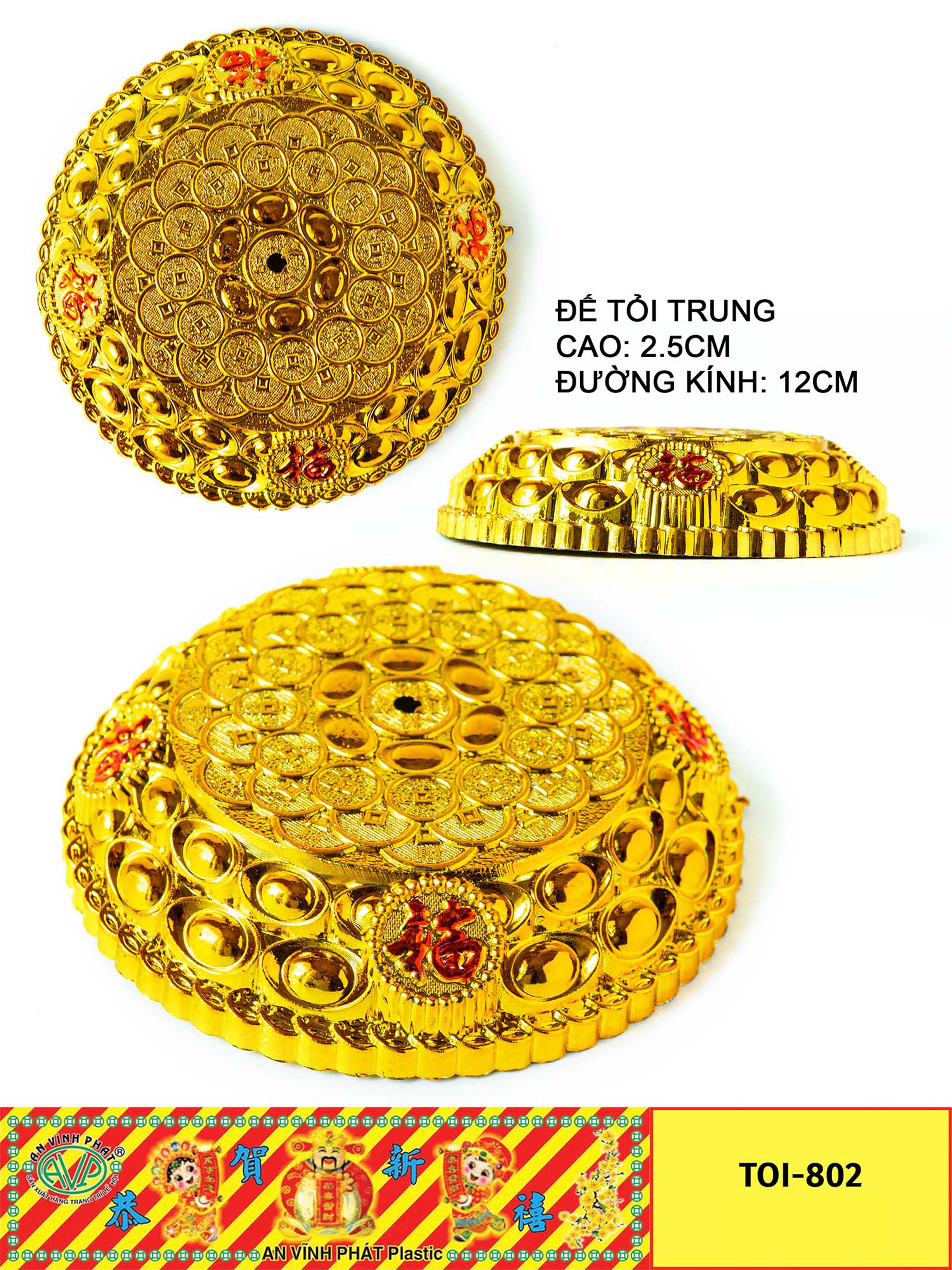 combo 20 đế tỏi 10cm 12cm 15cm làm tháp tỏi