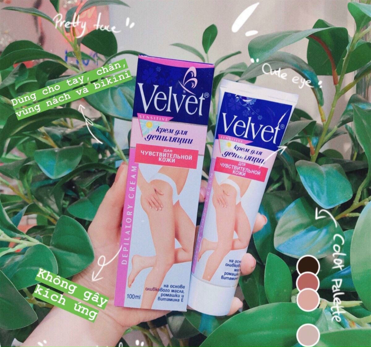 Kem tẩy lông Velvet chính hãng Nga 100ml