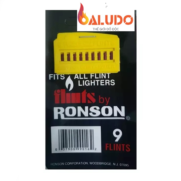 Vỉ Đá Đỏ Ronson 9 Viên - Đá lửa cho Zippo, Bật lửa các loại