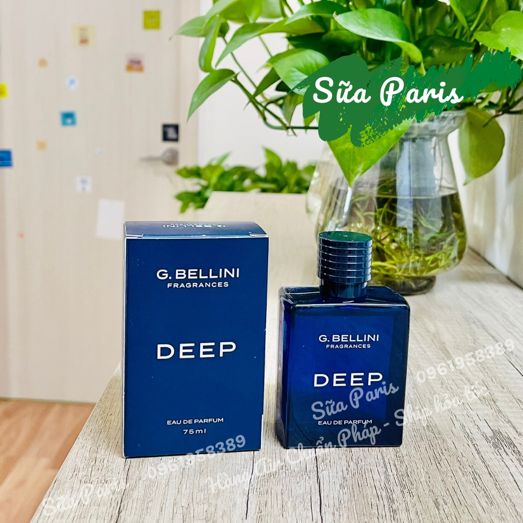 Nước hoa dành cho nam DEEP - G.bellini EDT 75ml, hàng Pháp có bill