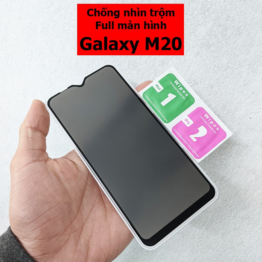 Kính cường lực chống nhìn trộm Galaxy M20