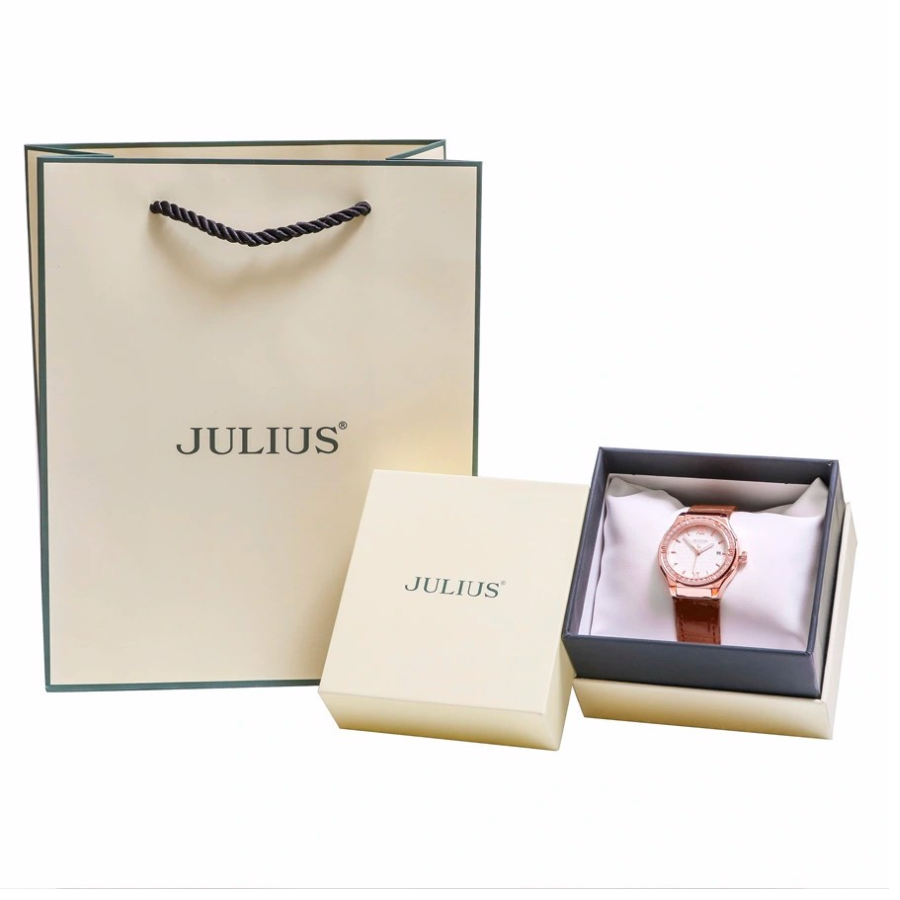 Đồng hồ nữ Julius Hàn Quốc JA-1395 dây da