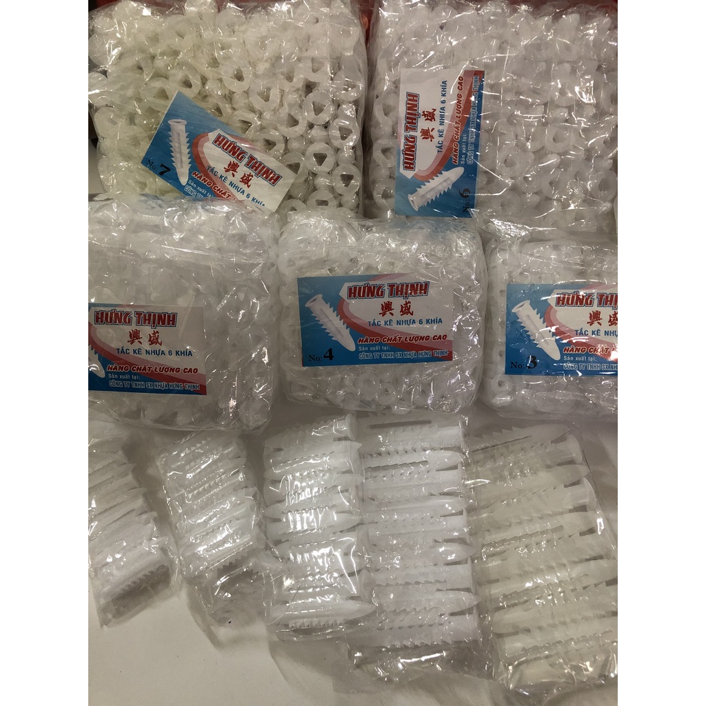 Tắc kê nhựa cao cấp Hưng Thịnh (bịch 100con)