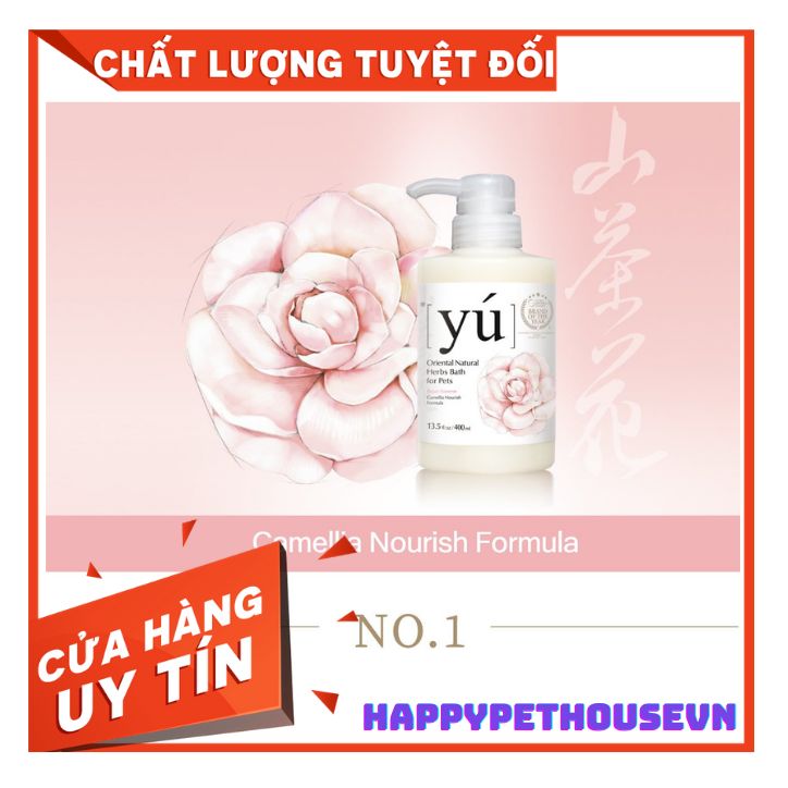 Sữa tắm cao cấp cho thú cưng chó mèo Yu 400ml