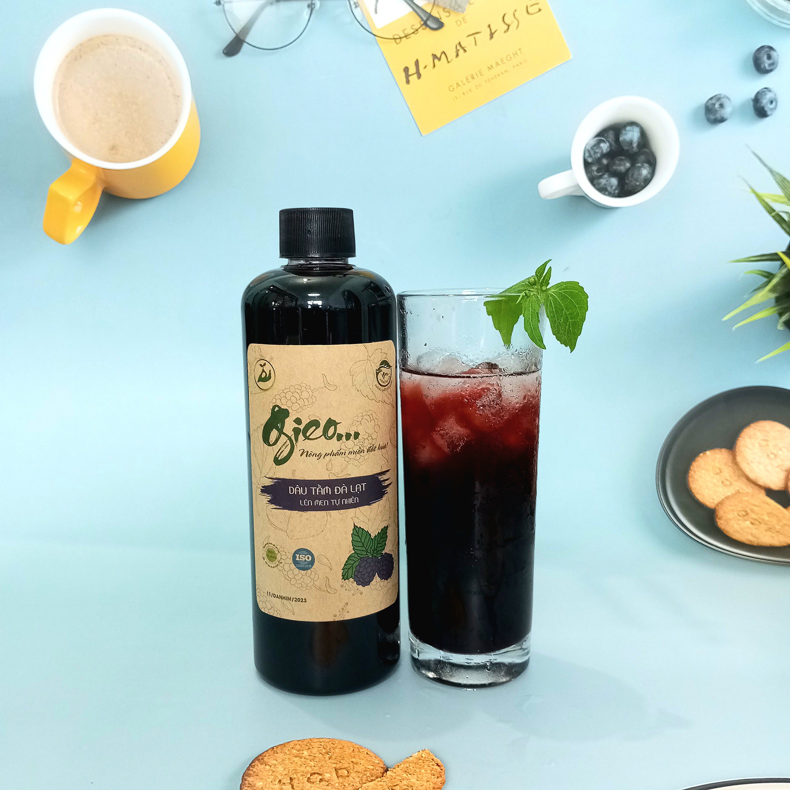 Nước dâu tằm lên men tự nhiên - Chai 500ml