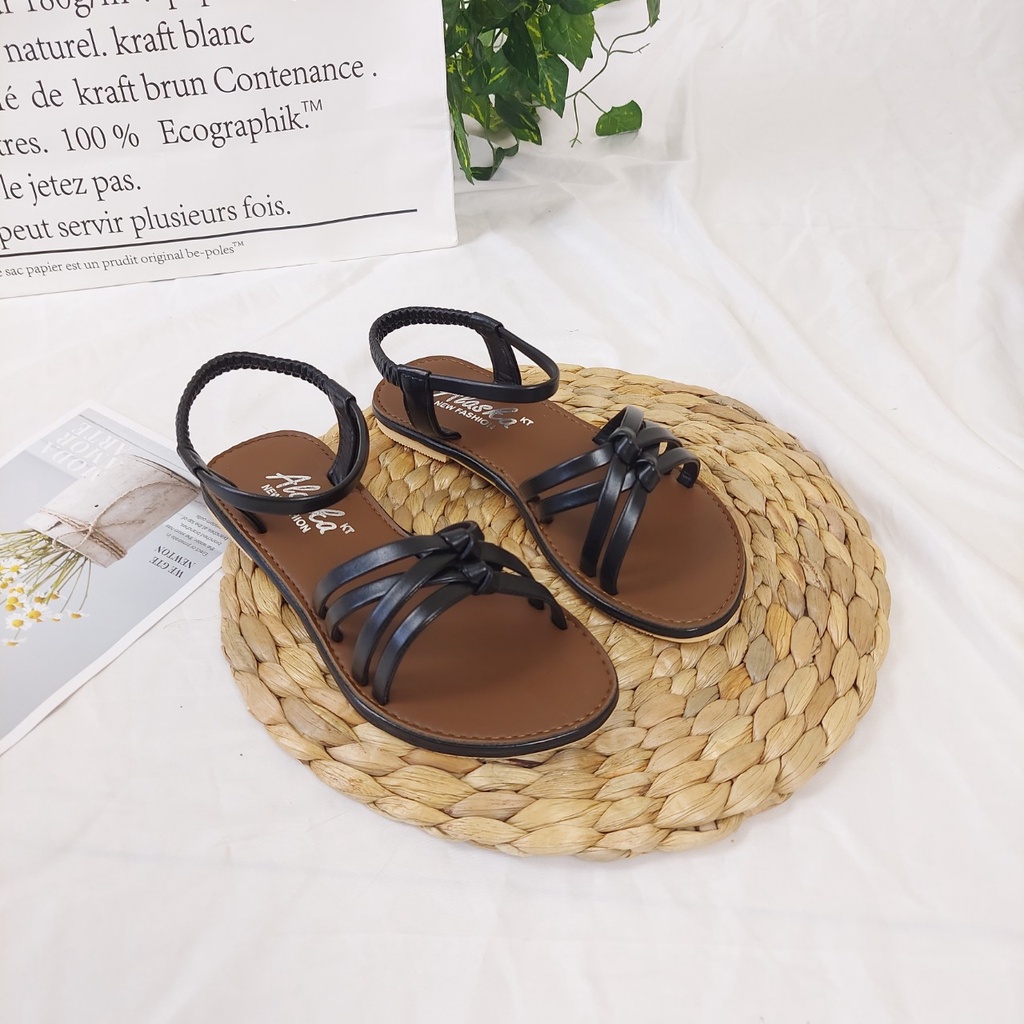 Sandal nữ đi học 💖𝑭𝑹𝑬𝑬𝑺𝑯𝑰𝑷💖 Giày sandal nữ đi học quai hậu, đế nhựa quai hậu - TB Sandal nu nut