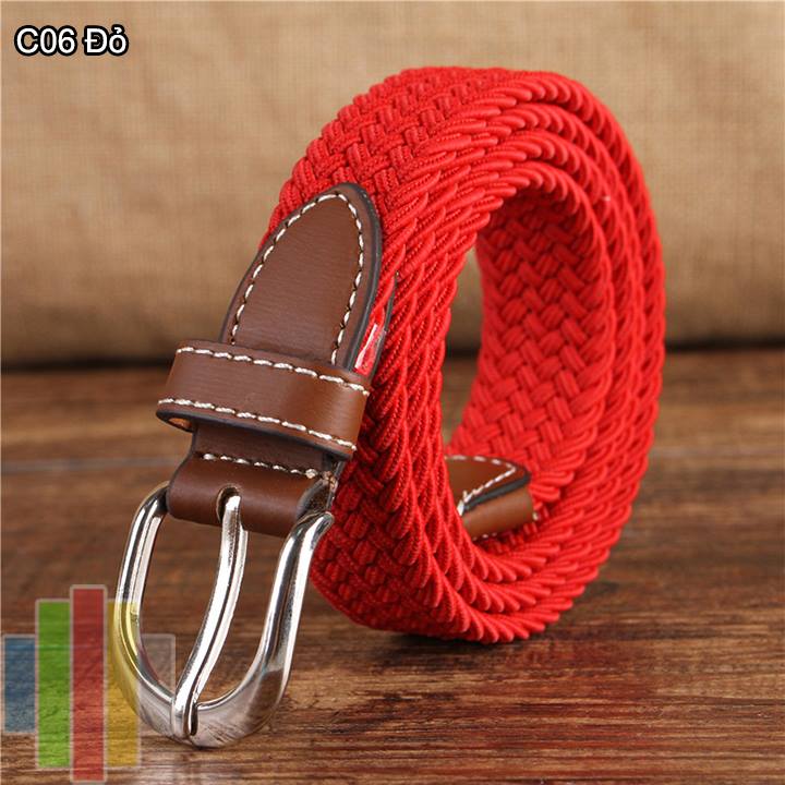 Thắt lưng vải dù co giãn nữ bản nhỏ kc24
