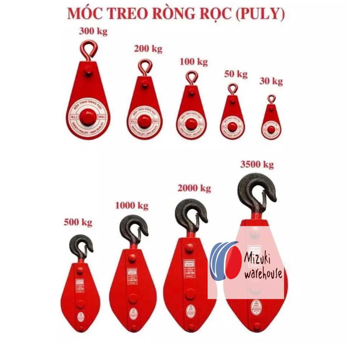 Ròng rọc ( Puli) chịu tải 300kg