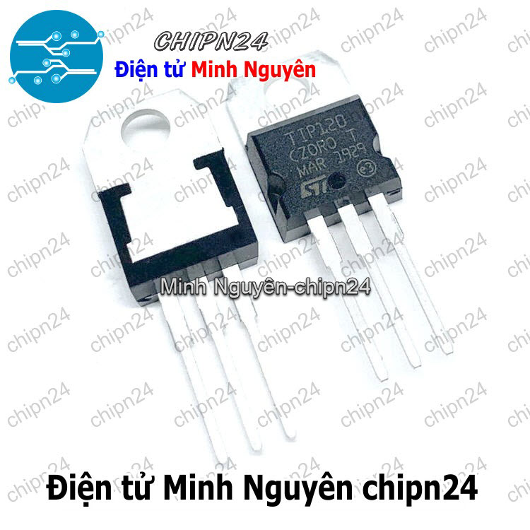 [2 con] (KT1) Transistor TIP120 TO-220 NPN 5A 60V (Darlington) - HH005669