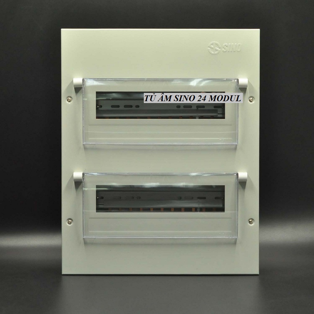 [HCM]TỦ ĐIỆN ÂM TƯỜNG 24 ĐƯỜNG SINO CHỨA 24 MODUL EM-24PL