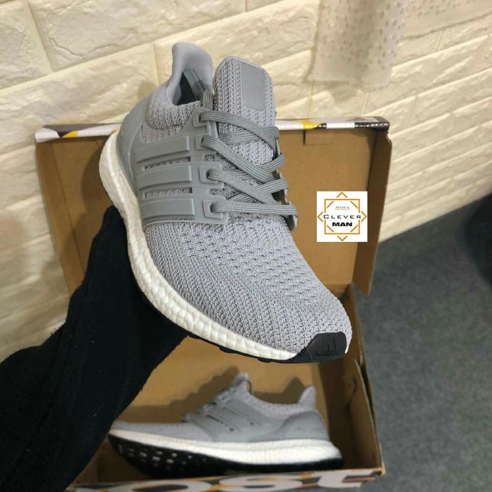 Giày Thể Thao ULTRA BOOST 4.0 GRAY Xám Clever Man Store