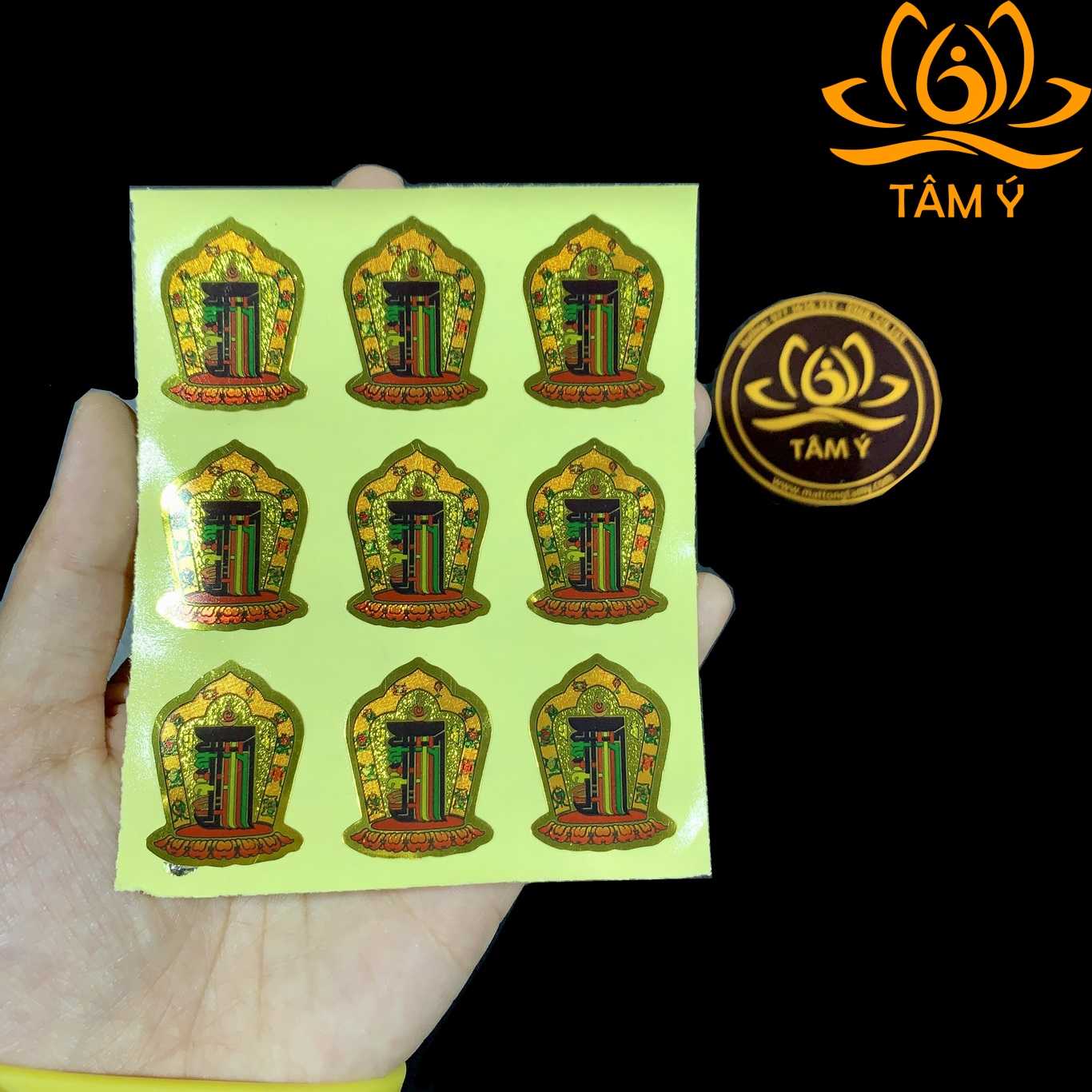 [Nhiều size nhất] Miếng dán (COMBO 5 TẤM) Thời Luân Kim Cang Kalachakra