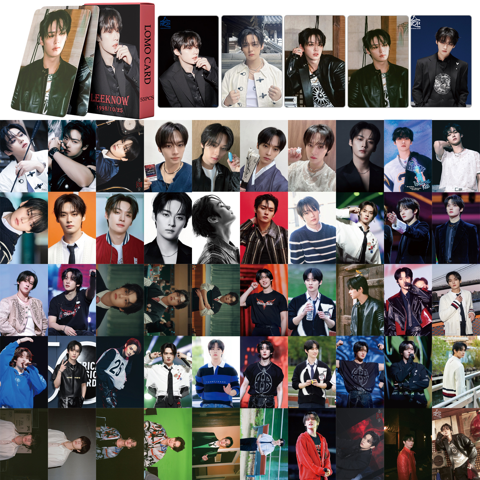Set 55 lomo card Stray kids - LEE KNOW 2025