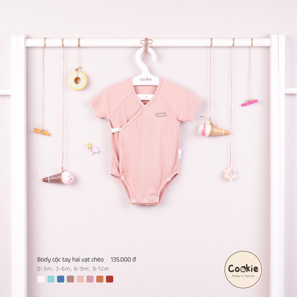 Body cộc tay hai vạt chéo Cookie