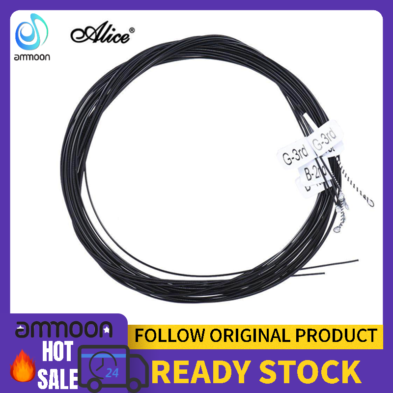 Alice AC136BK-H Dây Đàn Guitar Cổ Điển Nylon Màu Đen 6 Chiếc Cái bộ