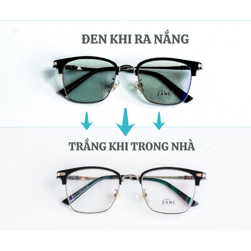Giá bán Tròng kính cận đổi màu mắt cận râm 2 in 1 mắt kính đổi màu theo ánh nắng, cam kết hàng đúng mô tả, chất lượng đảm bảo an toàn đến sức khỏe người sử dụng, đa dạng mẫu mã