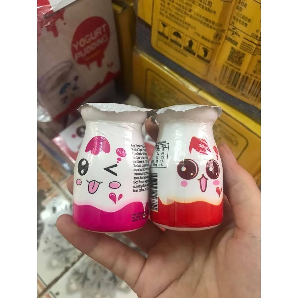 [ Sẵn hàng ] Combo 20 HỘP THẠCH SỮA CHUA PUDDING/ thạch sữa chua hoa quả thơm ngon ăn đã nghiền