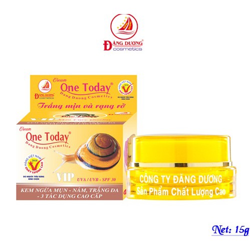 Kem ốc sên one today ngừa mụn xóa nám trắng da 3 tác dụng VIP