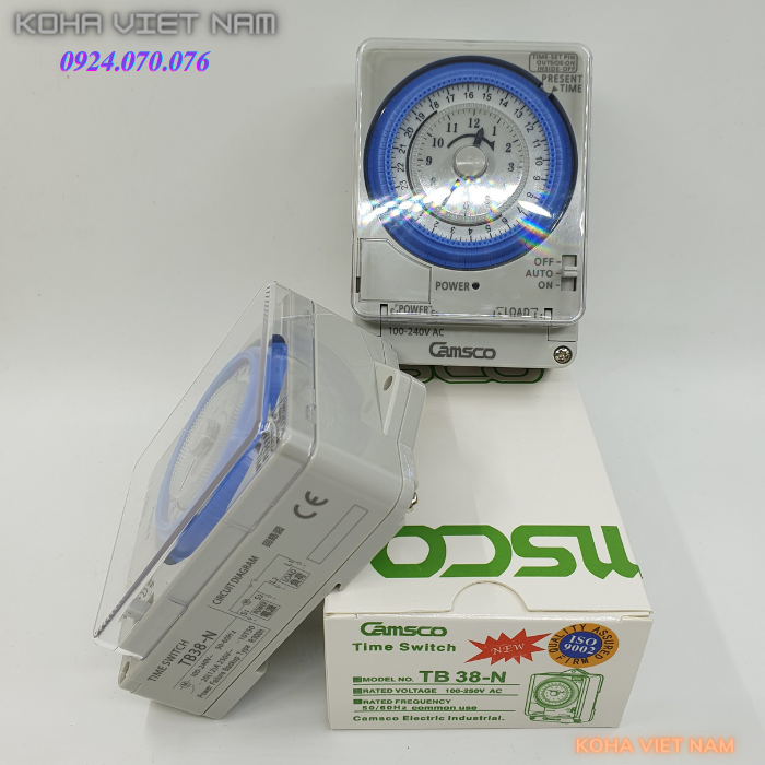 Thiết bị hẹn giờ cơ - 1 Chiếc Timer Camsco TB38N - Hàng nhập khẩu
