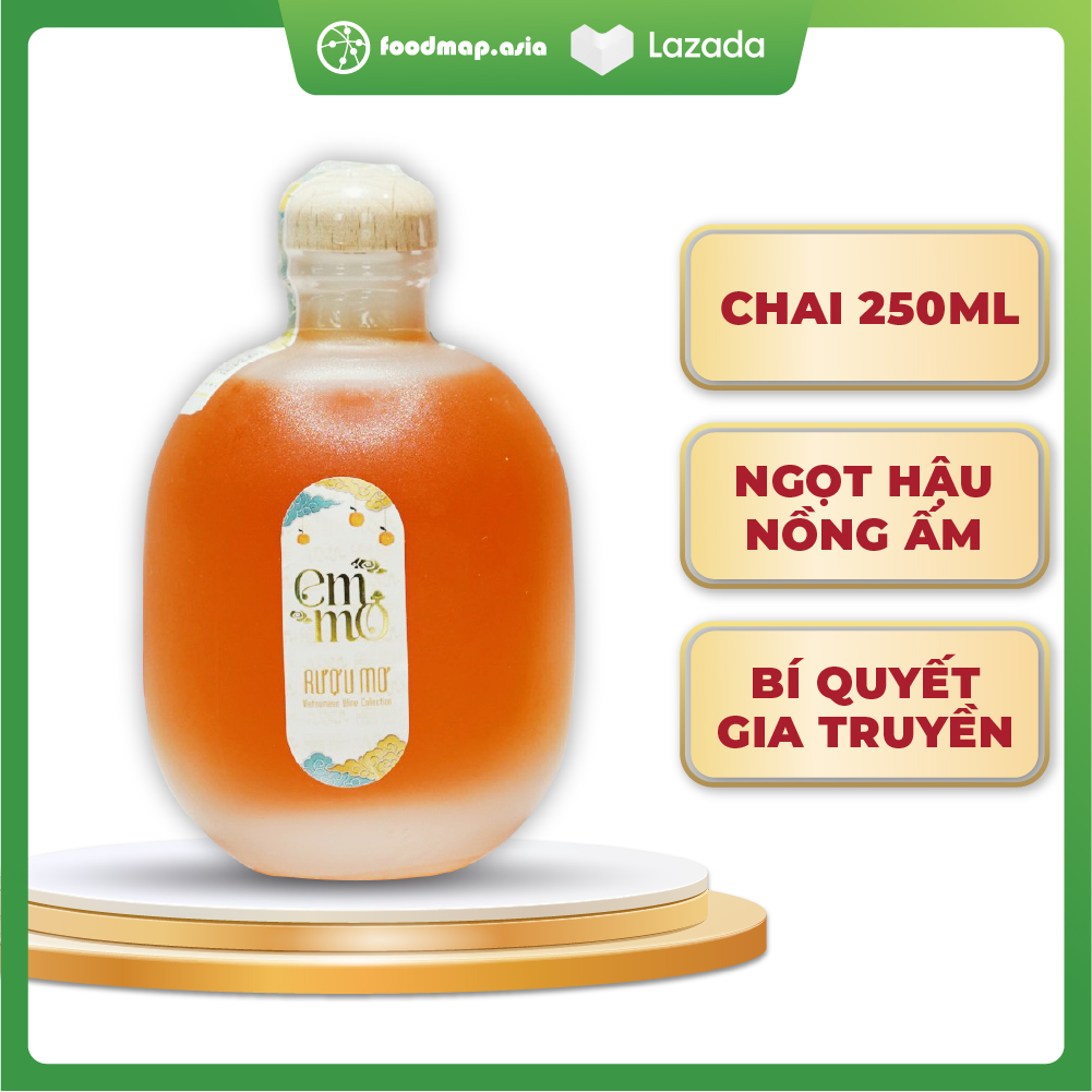 Nước Lên Men Mơ Thơm Nồng - Chai 250ml - EMMO - BST TẾT 2025