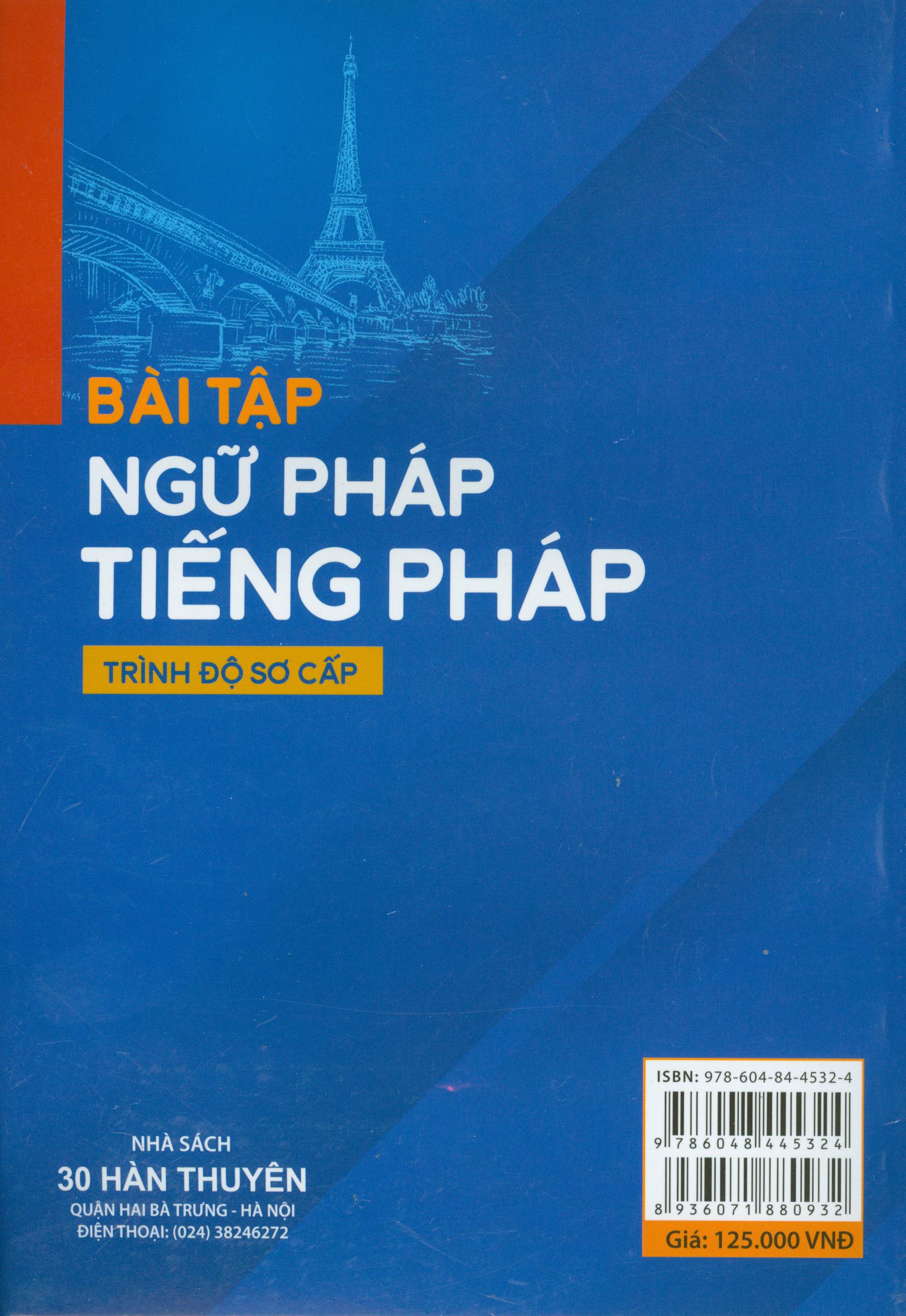 Bài tập ngữ pháp tiếng Pháp - trình độ sơ cấp