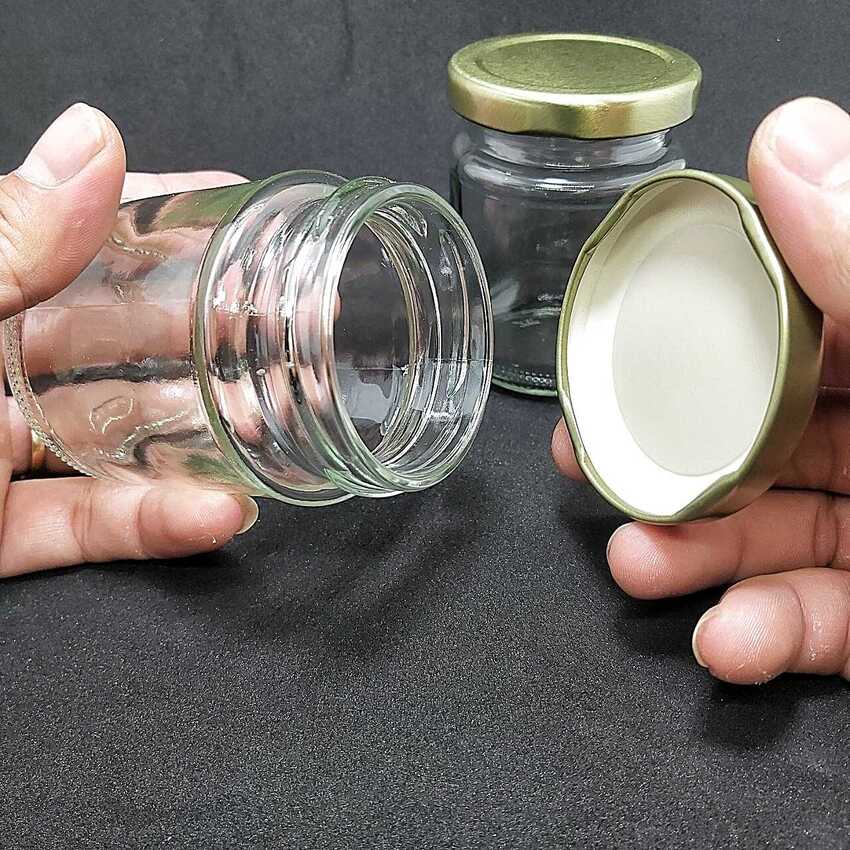 Hũ Chưng Yến 120ML (combo 20 cái) nắp thiếc vàng - Hũ Đựng Gia Vị - Lọ Thủy Tinh 120ML đựng yến chưng, mật ong - Hũ gia vị
