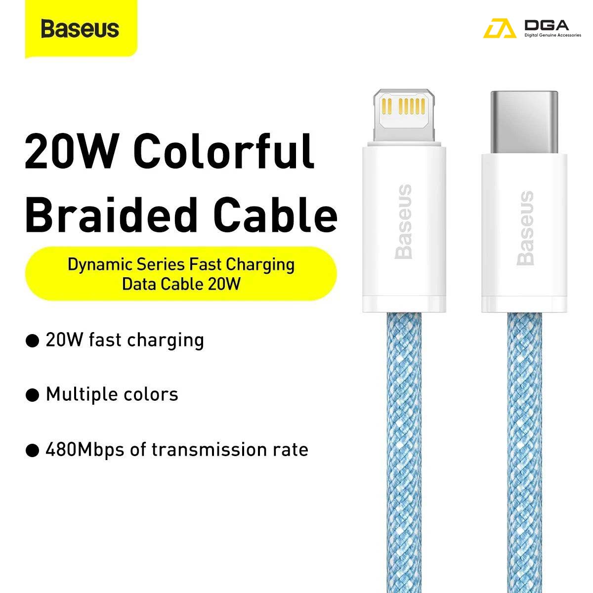Cáp sạc Type C to iP 20W Baseus Dynamic Series Fast Charging Data Cable