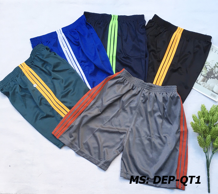 Pants thigh size Boys College from 25kg - 55kg elastic cold 3 stripe shorts fitness shorts boys-QT1