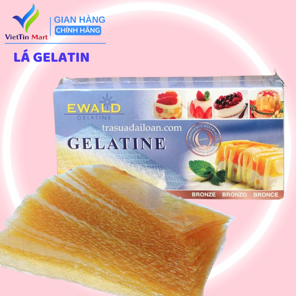 2 lá gelatine (làm bánh, kẹo) -Viettin Mart
