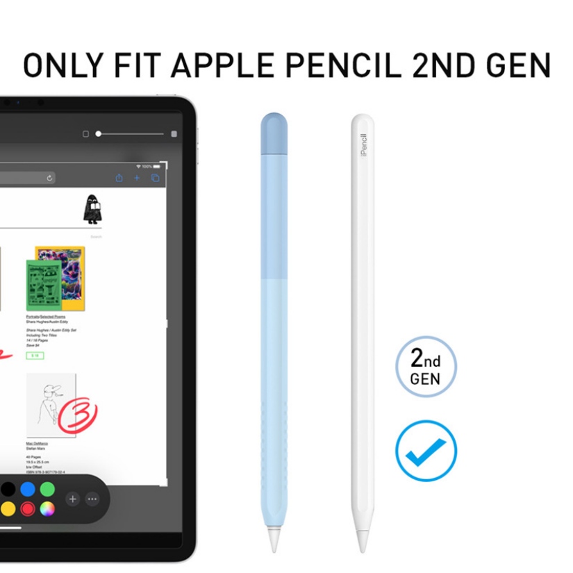 [HCM]Silicon Bảo Vệ Apple Pencil 2 Màu Gradient AHASTYLE