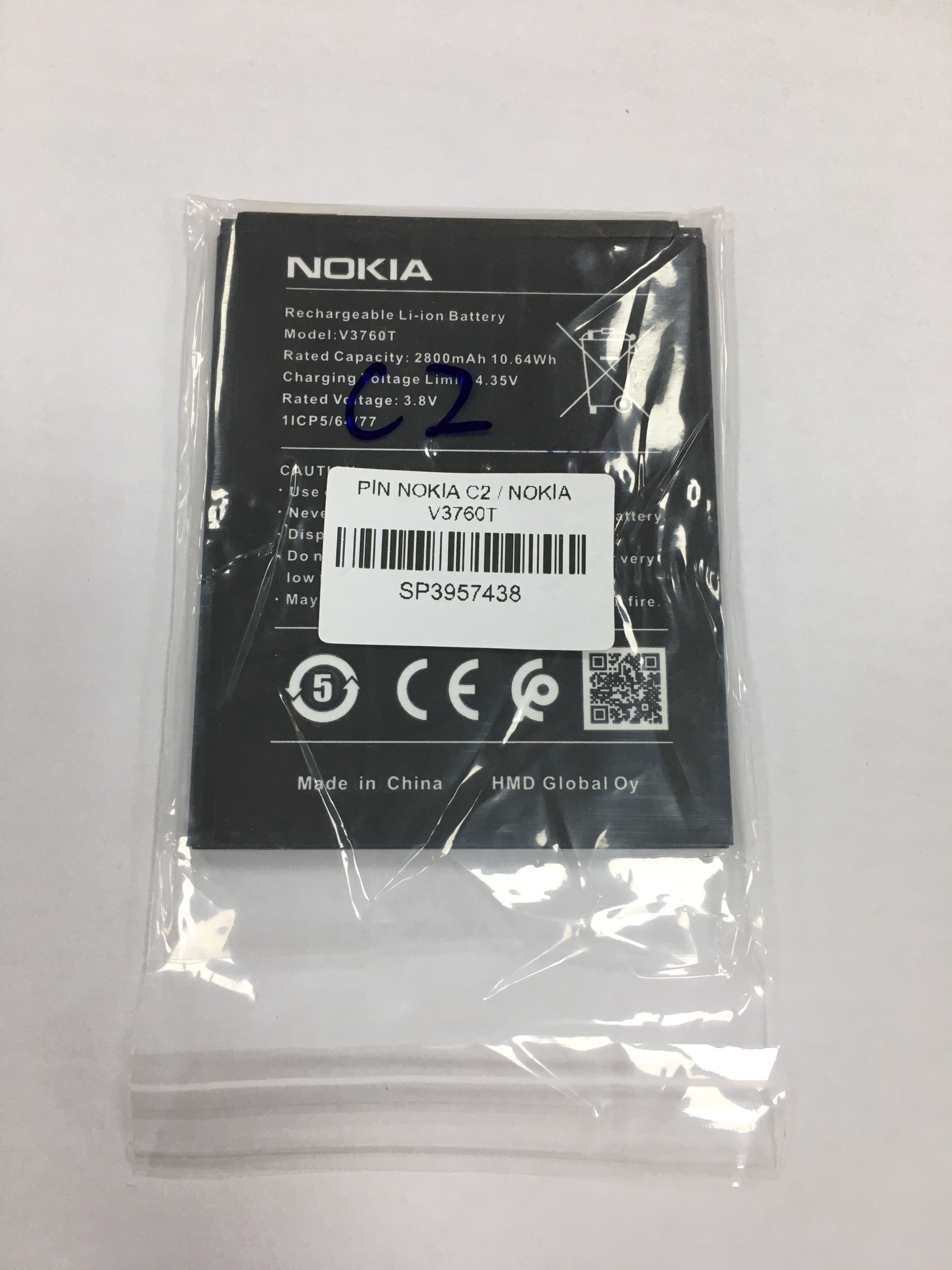 Pin Nokia C2 / Nokia V3760T