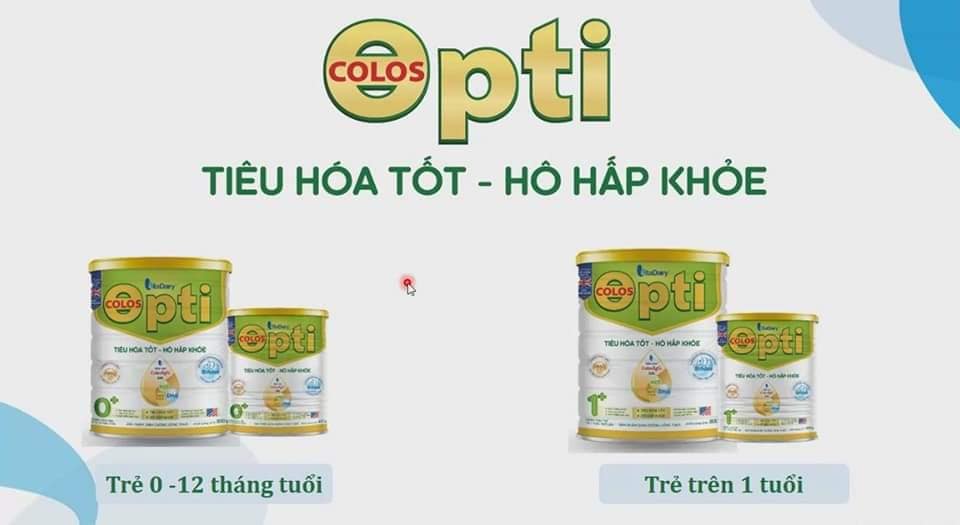 Sữa bột COLOS OPTI số 0+ 800g (Date 2026 )