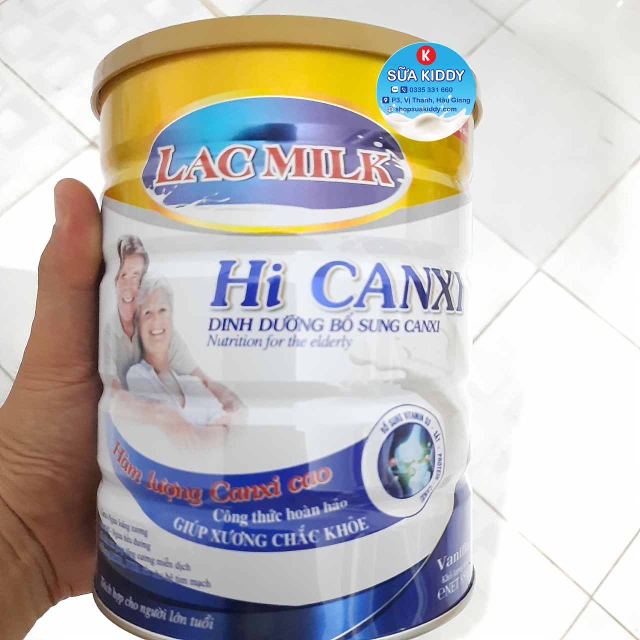 Sữa canxi Lacmilk Hi Canxi 900g ngừa loãng xương dành cho người già