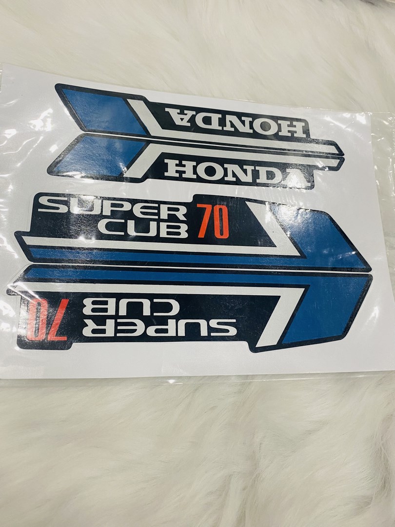 Bộ tem dán xe máy honda cub 70 keo siêu dính sắc nét