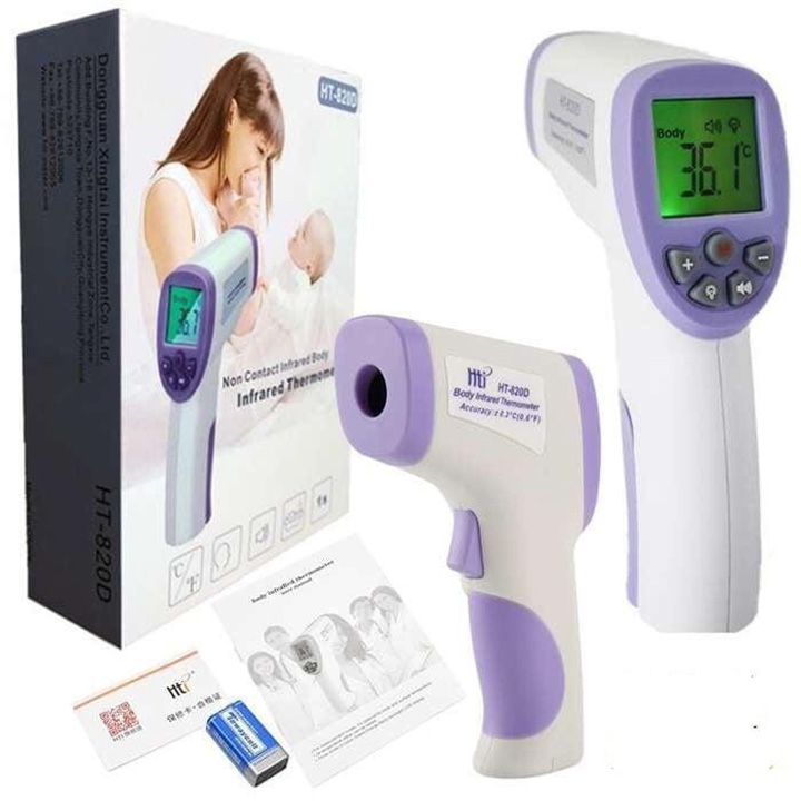 Máy bắn nhiệt kế có tia laser không ngoại, đo nhiệt độ cơ thể không cần tiếp xúc