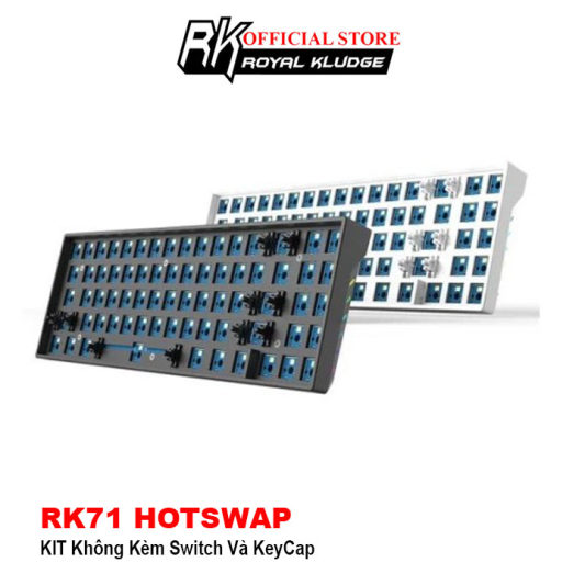 Bỏ sỉ RK71 KIT HOTSWAP - KIT Bàn phím cơ Royal Kludge Rk71 Kết nối 3 thiết nhập khẩu 1637825805_VNAMZ-7174923631