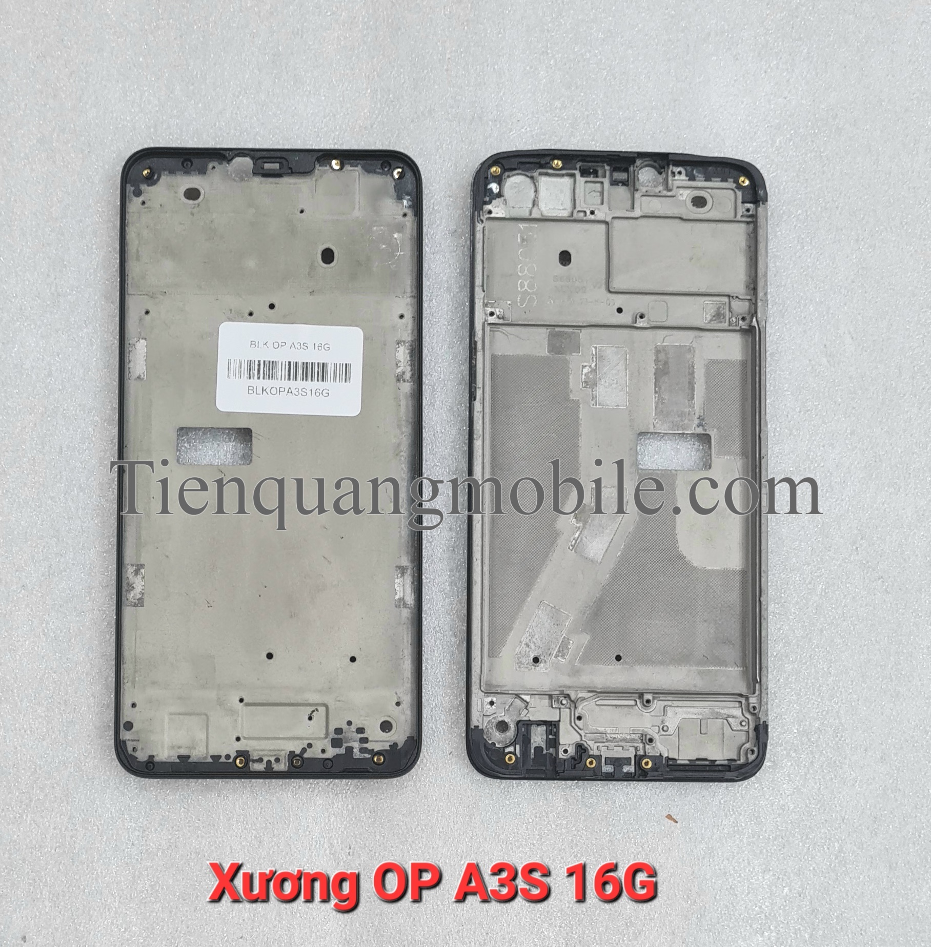 Bộ vỏ Oppo A3S 16GB (Gồm vỏ, xương, kính cam, nút bấm)